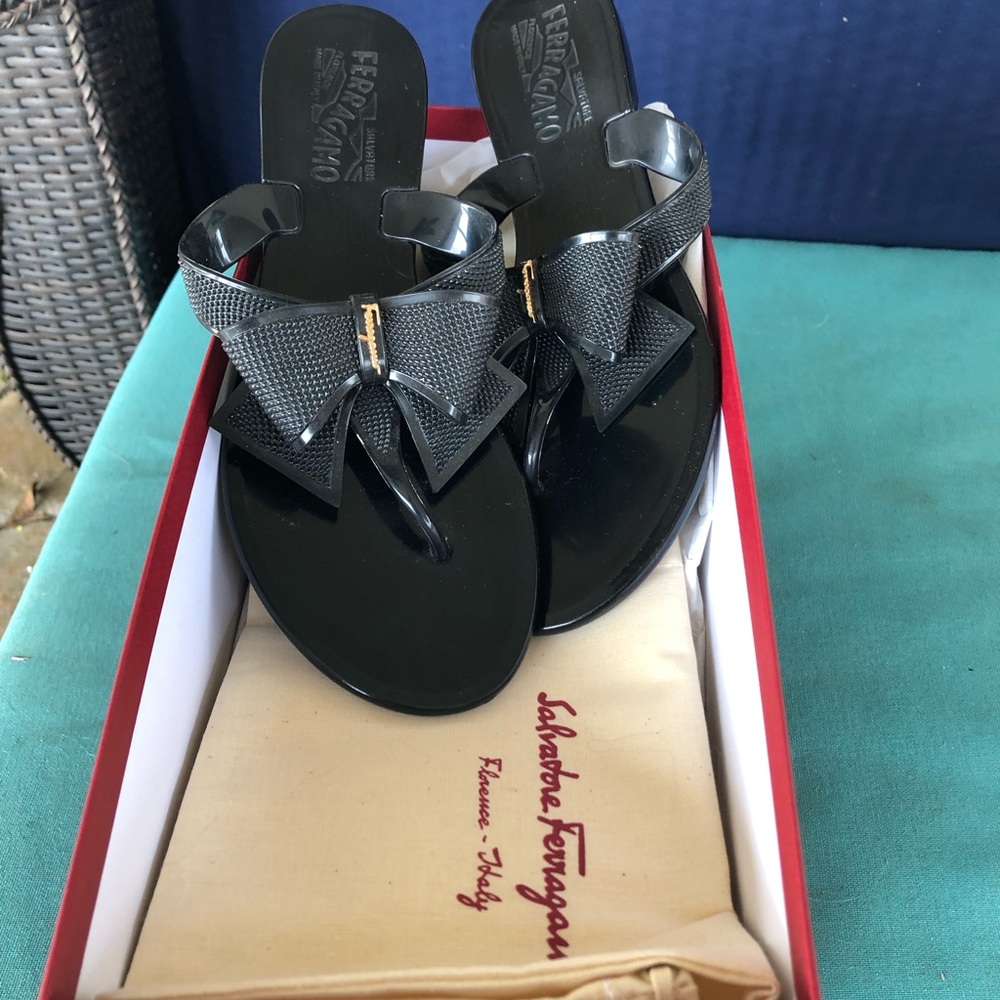 Salvatore Ferragamo black sandals